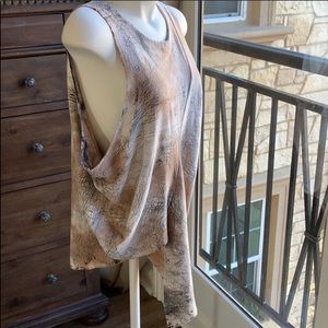 Tina + Jo asymmetrical sleeveless sweatshirt